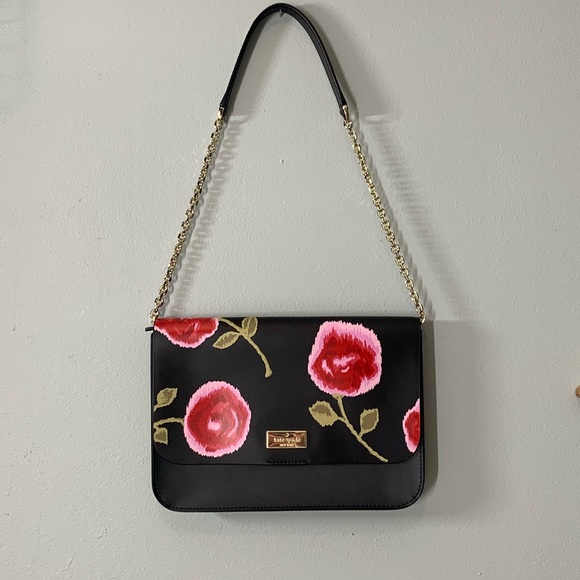 Kate Spade Floral Gold Chain Shoulder Bag! - Picture 2 of 9